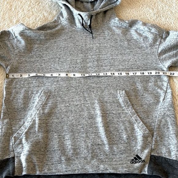 Adidas gray cowl neck hoodie - Picture 5 of 16